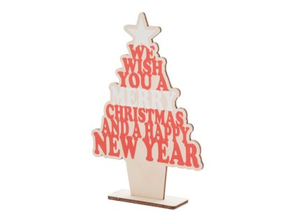 Vianočný stromček na stôl , natural/red (Farba natural/red)