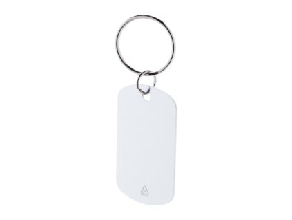 Kľúčenka z recyklovaného hliníka , Silver (Farba Silver)