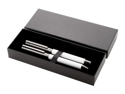Sada guľôčkové pero a roller , white (Farba white)