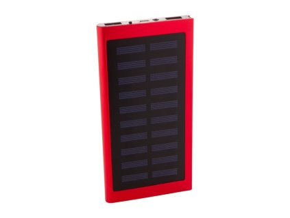 Solárna powerbanka 4000 mAh , Red (Farba Red)