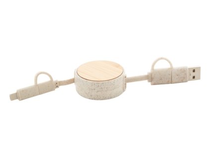 USB nabíjací kábel , natural (Farba natural)