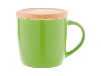 Keramický hrnček 335 ml s podtáckom , light green (Farba light green)