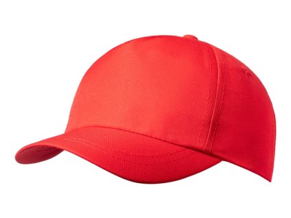 Detská 5-panelová šiltovka , Red (Farba Red)