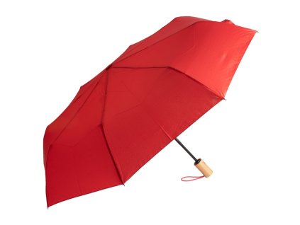 RPET automatický skladací dáždnik , Red (Farba Red)