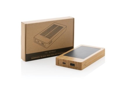 Solárna powerbanka 10000 mAh , Brown (Farba Brown)
