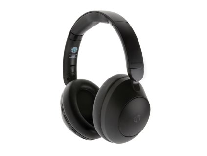ANC slúchadlá Urban Vitamin Cupertino z RCS rec. plastu , Black (Farba Black)