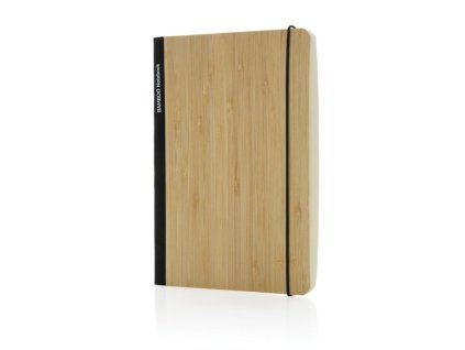 Zápisník A5 s mäkkým bambusovým obalom , Black (Farba Black)