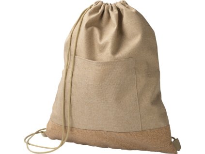 Vrecúško zo 600D RPET , khaki (Farba khaki)