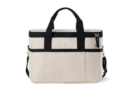 Chladiaci kôš VINGA Volonne z recykl. canvas , off white/black (Farba off white/black)