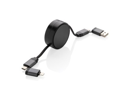 Nabíjací kábel 6v1 Terra z RCS hliníka , Grey (Farba Grey)