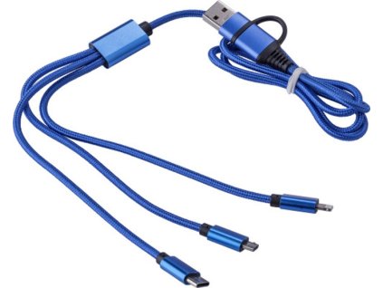 Nylónový nabíjací kábel , cobalt blue (Farba cobalt blue)