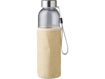 Sklenená fľaša v jutovom obale 500 ml , Brown (Farba Brown)