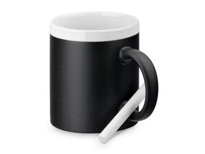 Keramický hrnček s kriedou (360 ml) , white (Farba white)