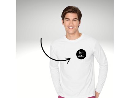 triko panske s dlhym rukavom s logom