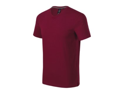 Action V-neck Tričko pánske (Velikost S, Varianta garnet)