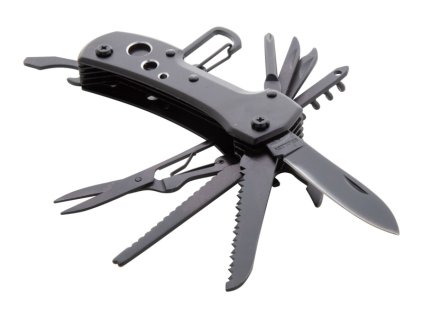 Mini multifunkčný nôž, 8 funkcií , Black (Farba Black)