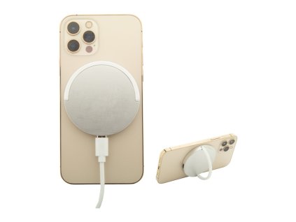 Magnetická bezdrôtová nabíjačka 15W , Silver (Farba Silver)