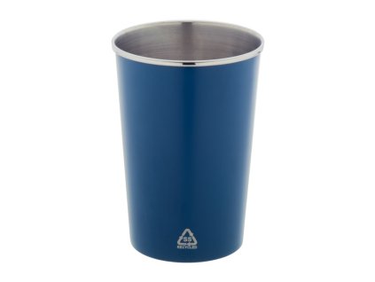 Pohár z recyklovaného nerezu 350ml , Blue (Farba Blue)
