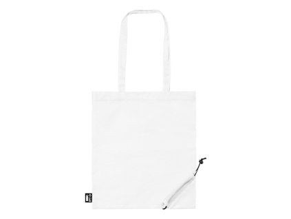 Skladacia taška zo 190T RPET , white (Farba white)