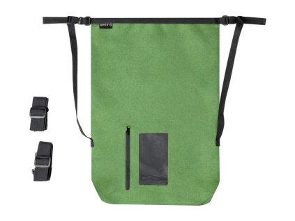 Vodeodolný vak z 300D RPET (25 litrov) , Green (Farba Green)