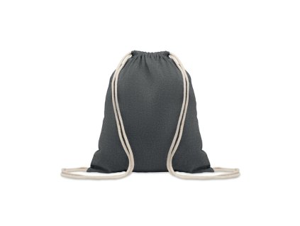 Vrecúško z recyklovanej bavlny (140 g/m2) , Black (Farba Black)