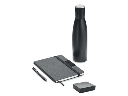 3-dielna darčeková sada , Black (Farba Black)