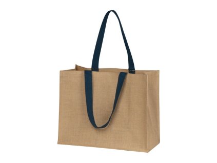 Jutová taška , dark blue (Farba dark blue)