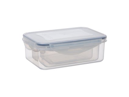 Sada 3 obedových boxov , transparent (Farba transparent)