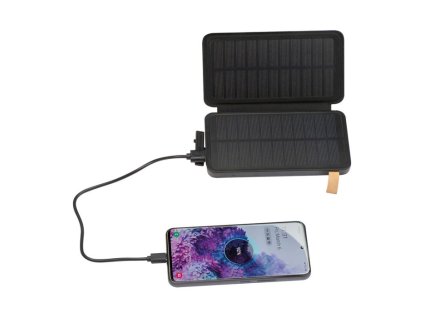 Solárna powerbanka 8000 mAh , Black (Farba Black)