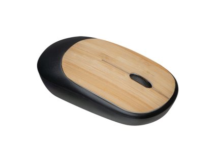 Bambusová bezdrôtová myš , Black (Farba Black)