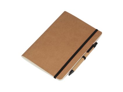 Zápisník A5 s guľôčkovým perom , Black (Farba Black)