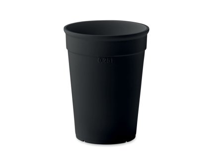 Pohár z recyklovaného PP 300 ml , Black (Farba Black)
