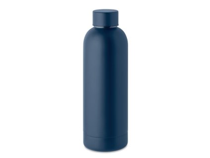 Matná recyklovaná termoska 500 ml , dark navy (Farba dark navy)