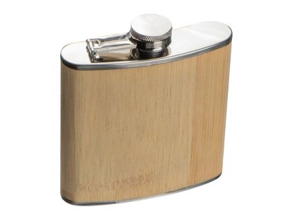 Ploskačka s bambusovým puzdrom , Beige (Farba Beige)