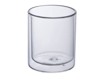 Dvojstenný pohár na cappuccino 200ml , transparent (Farba transparent)