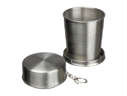 Skladací nerezový pohárik 250 ml , Grey (Farba Grey)