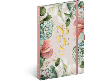 Notes linajkovaný Ľalia , mixed (Farba mixed)