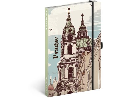 Notes linajkovaný Praha , mixed (Farba mixed)