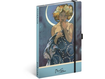 Notes bodkovaný A.Mucha - Luna , mixed (Farba mixed)