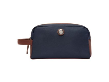 Kozmetická taška Button , navy/brown (Farba navy/brown)