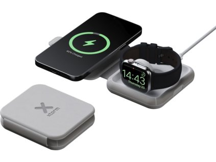 Skladacia cestovná nabíjačka 2v1 Xtorm 15W , Grey (Farba Grey)