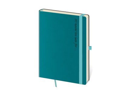 Zápisník Flexies L - bodkovaný , petrol (Farba petrol)