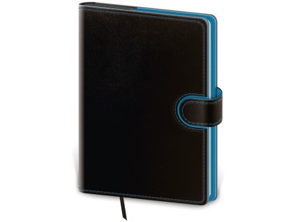 Týždenný A5 Flip , black/blue