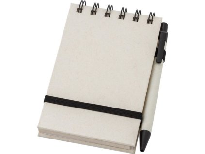 Zápisník A6 z recyklovaných obalov od mlieka , black/white (Farba black/white)