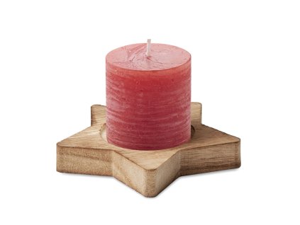 Sviečka na hviezdicovom podstavci , Red (Farba Red)