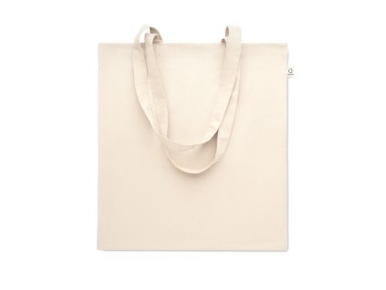 Taška z predspotrebnej bavlny (140 g/m2) , Beige (Farba Beige)