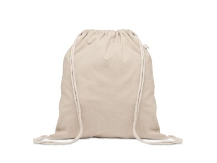 Vrecúško z recyklovanej bavlny (140 g/m2) , Beige (Farba Beige)