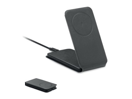 Skladacia bezdrôtová nabíjačka 15W , Black (Farba Black)
