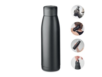 Termoska 400 ml s funkciou ohrievania/chladenia , Black (Farba Black)