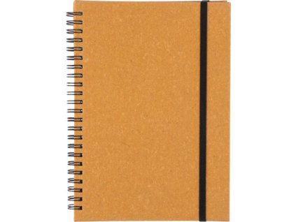 Zápisník A5 z recyklovanej kože , Brown (Farba Brown)